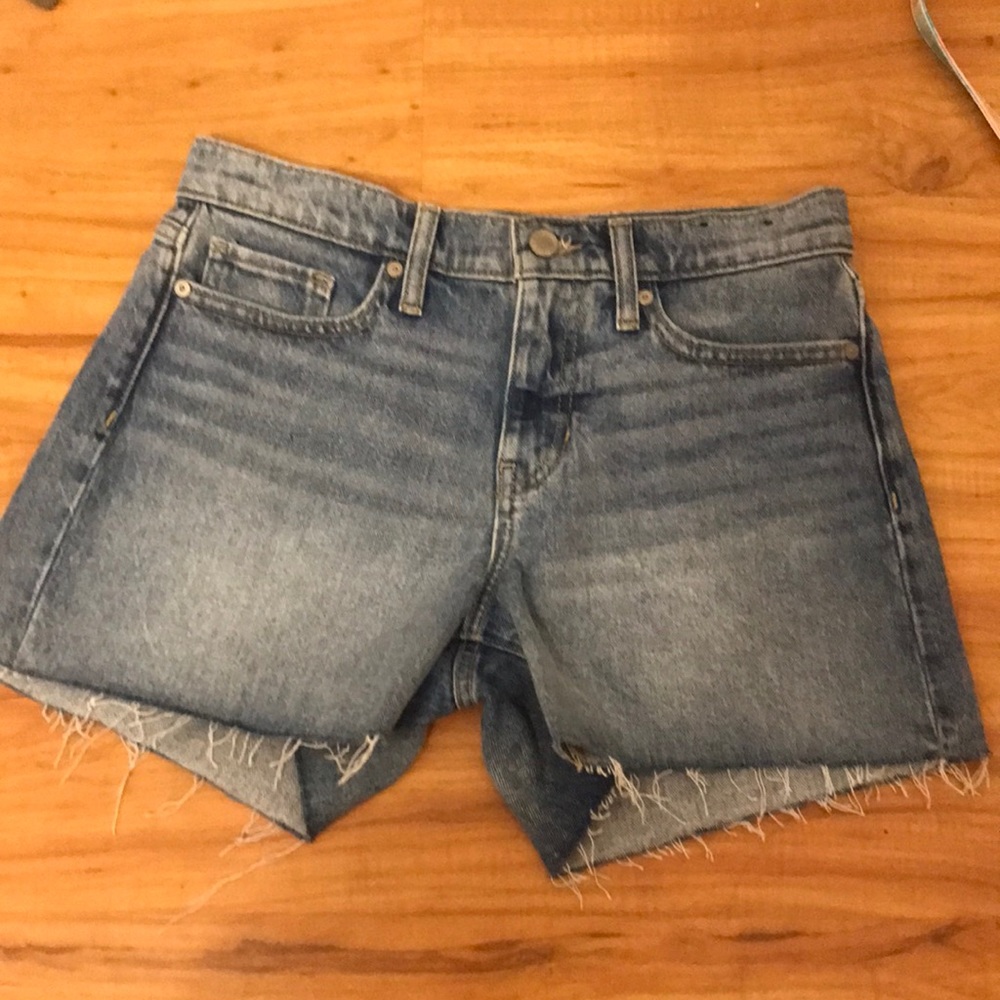 Banana Republic mid- rise jean shorts